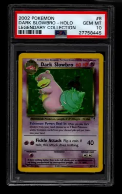POKEMON LEGENDARY COLLECTION DARK SLOWBRO #8 HOLO FOIL PSA 10 GEM MINT - Image 1