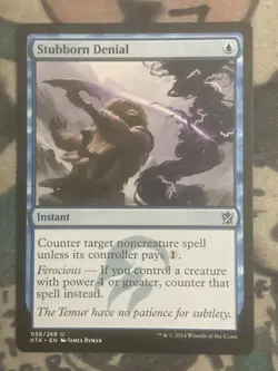 MTG Stubborn Denial Khans of Tarkir 056/269 Regular Uncommon Magic The Gathering - Image 1
