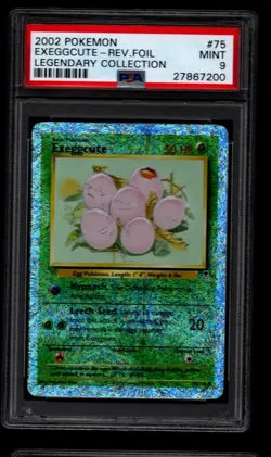 2002 Pokemon Exeggcute Legendary Collection Reverse Holo #75 - PSA 9 - Image 1