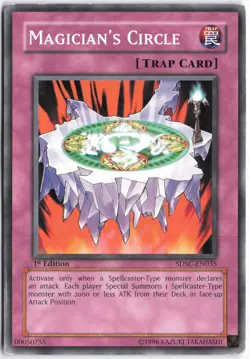 Yugioh - Magician's Circle SDSC-EN035 1st Edition - Structure Deck: Spellcaster' - Image 1