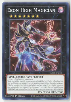Yugioh - Ebon High Magician LDS3-EN092 1st Edition - Legendary Duelists: Season - Image 1