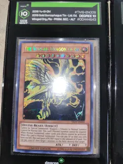 Yu-Gi-Oh! Egyptian God Set 2019 TN19 Prismatic Secret Rare DEGREE 10 Sequential - Image 2