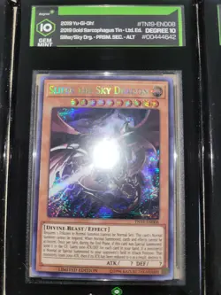 Yu-Gi-Oh! Egyptian God Set 2019 TN19 Prismatic Secret Rare DEGREE 10 Sequential - Image 3