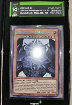 Yu-Gi-Oh! Egyptian God Set 2019 TN19 Prismatic Secret Rare DEGREE 10 Sequential - Image 4