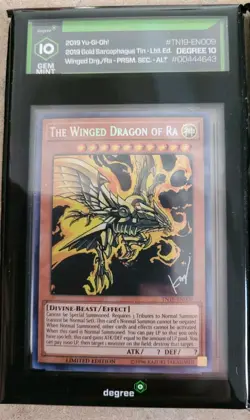 Yu-Gi-Oh! Egyptian God Set 2019 TN19 Prismatic Secret Rare DEGREE 10 Sequential - Image 5