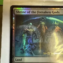 NEVER OPENED, English - 1 x MTG Shrine of the Forsaken Gods - Prerelease Foil - Image 3