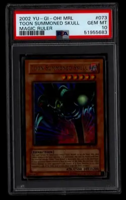 2002 Yu-Gi-Oh! Toon Summoned Skull MRL-073 Ultra Rare PSA 10 GEM MINT MAGIC RULE - Image 1