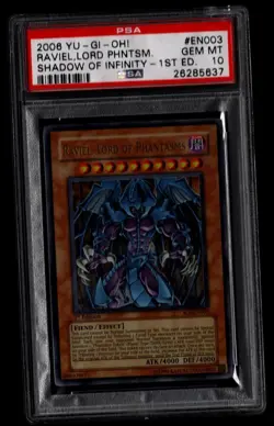 Yugioh Raviel, Lord Of Phantasm PSA 10 SOI 1st Edition SOI-EN003 - Image 1