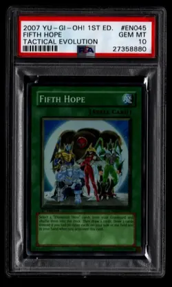 Yu-Gi-Oh! Fifth Hope 1st Edition SUPER Rare TAEV-EN045 PSA 10 Gem Mint - Image 1