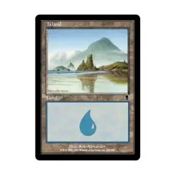 WOTC MtG Odyssey Island #338 (C) (Foil) VG - Image 1