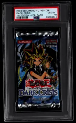 Yugioh PSA 10 Dark Crisis DCR 1st Edition English Booster Pack - Image 1