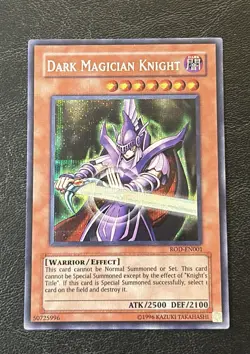 Yu-Gi-Oh! TCG Dark Magician Knight, Knights Title ROD EN-001, EN-002 Secret Rare - Image 3