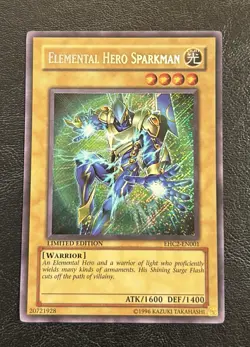 Yu-Gi-Oh! TCG Elemental Hero Sparkman EHC2-EN001 Limited Edition - Image 1