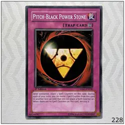 Pitch Black Power Stone - SDSC-EN036 - Common 1st Edition Yugioh - Image 1