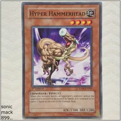 Hyper Hammerhead - SD09-EN007 - Common 1st Edition Yugioh - Image 1
