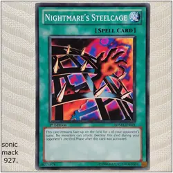Nightmare's Steelcage - SDMA-EN021 - Common 1st Edition Yugioh - Image 1
