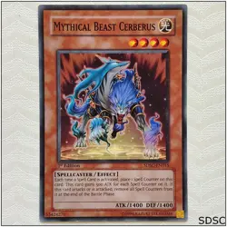 Mythical Beast Cerberus - SDSC-EN015 - Common 1st Edition Yugioh - Image 1