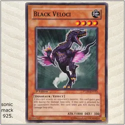 Black Veloci - PTDN-EN033 - Common 1st Edition Yugioh - Image 1