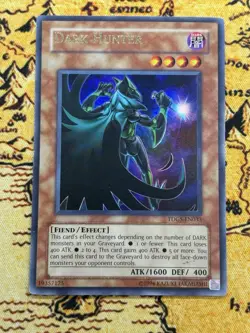 Yugioh Dark Hunter TDGS-EN033 Ultra Rare Unlimited MP Name Shift Error - Image 1