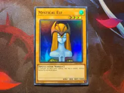 Yugioh Mystical Elf LOB-EN062 Super Rare 25th Anniversary NM - Image 1