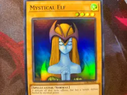 Yugioh Mystical Elf LOB-EN062 Super Rare 25th Anniversary NM - Image 2