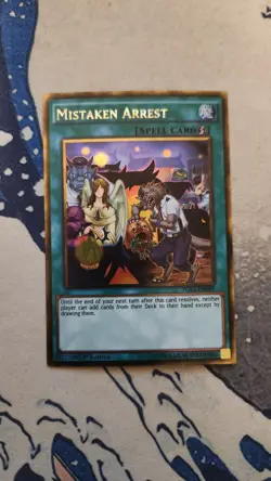 YuGiOh! 1x Mistaken Arrest PGL3-EN089 1st Edition Gold Rare NM - Image 1