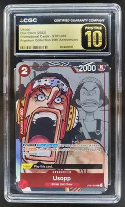 2022 ONE PIECE USOPP PROMO ST01-002 CGC 10 PRISTINE J PT - Image 1
