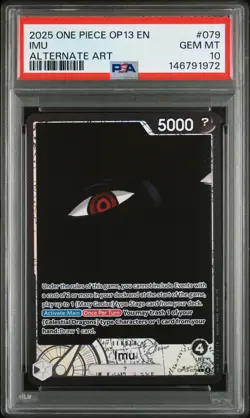 PSA 10 Imu 079 Alternate Art One Piece Op13-carrying On His Will - Image 1