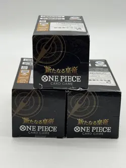 Lot of (3) One Piece TCG Japanese OP09 Emperors In The New World Booster Boxes - Image 5
