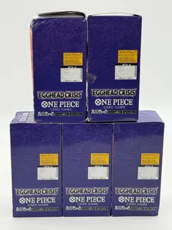 Lot of (5) One Piece TCG Japanese Egg Head Crisis Booster Boxes - Image 3