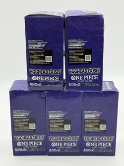 Lot of (5) One Piece TCG Japanese Egg Head Crisis Booster Boxes - Image 4