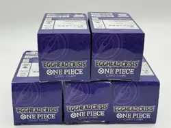 Lot of (5) One Piece TCG Japanese Egg Head Crisis Booster Boxes - Image 5