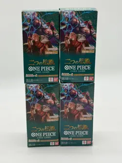 Lot of (4) One Piece TCG Japanese Two Legends Booster Boxes OP-08 - Image 1