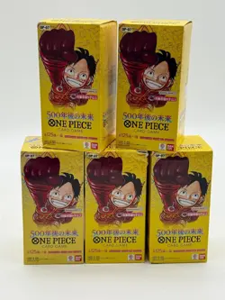 Lot of (5) One Piece TCG Japanese OP-07 500 Years In The Future Booster Boxes - Image 1