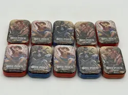 Lot of (10) One Piece TCG Tin Pack Set Vol.2 SEALED MINI TINS - Image 1