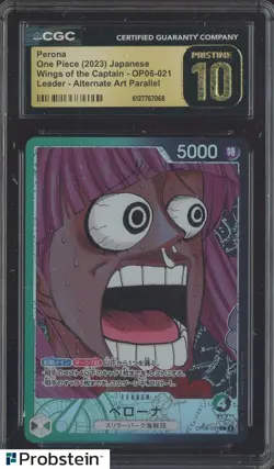 2023 One Piece JPN Wings of Captain #OP06-021 Perona CGC 10 PRISTINE - Image 1