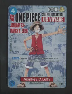 2026 One Piece EN College Basketball US Voyage #055 Monkey D Luffy #7 - Image 1