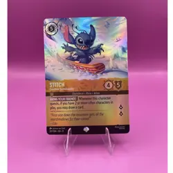 Disney Lorcana Stitch - Carefree Snowboarder 207/204 Winterspell Epic Holo - Image 1