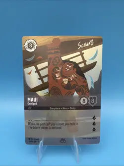Foil Disney 100 Lorcana Rise of the Floodborn Card 23/P1 Maui Demigod Diety - Image 1