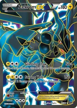 Pokemon Zekrom EX (97 Full Art) MP 1st Edition Normal Next Destinies - Image 1