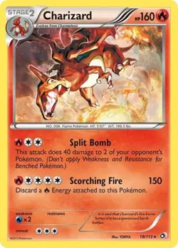 Pokemon Charizard LP 1st Edition Normal Legendary Treasures - Image 1