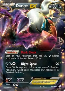 Pokemon Darkrai EX NM 1st Edition Normal Legendary Treasures - Image 1