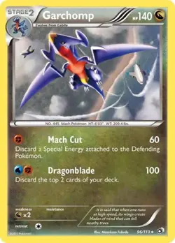 Pokemon Garchomp LP 1st Edition Normal Legendary Treasures - Image 1