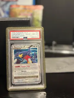 Pokemon Majestic Dawn 2008 Garchomp Lv X #97 PSA 8 LOW POP - Image 1