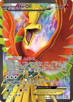 Pokemon Ho-Oh Ex (119 Full Art) NM 1st Edition Normal Dragons Exalted - Image 1