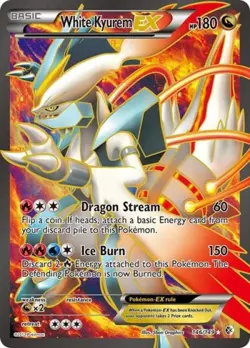 Pokemon White Kyurem EX (146 Full Art) LP 1st Edition Normal Boundaries Crossed - Image 1