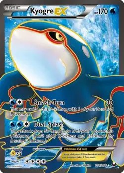 Pokemon Kyogre EX (104 Full Art) MP 1st Edition Normal Dark Explorers - Image 1