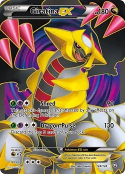Pokemon Giratina EX (124 Full Art) LP 1st Edition Normal Dragons Exalted - Image 1