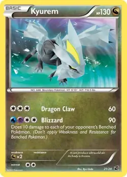 Pokemon Kyurem LP 1st Edition Normal Dragon Vault - Image 1