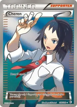 Pokemon Cheren (148 Full Art) LP 1st Edition Normal Boundaries Crossed - Image 1